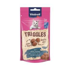 Vitakraft triggles godbidder til katte m. sej fisk 40 g.